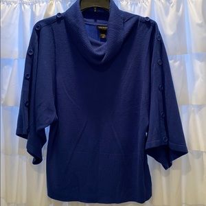 Royal Blue cowl neck Lane Bryant sweater